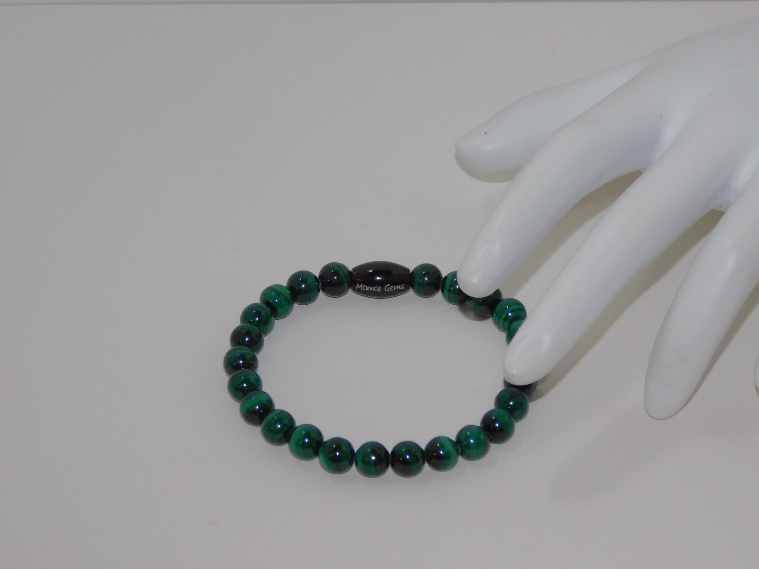 Malachite Ladies Stretchy Bracelet-6 - Image 3