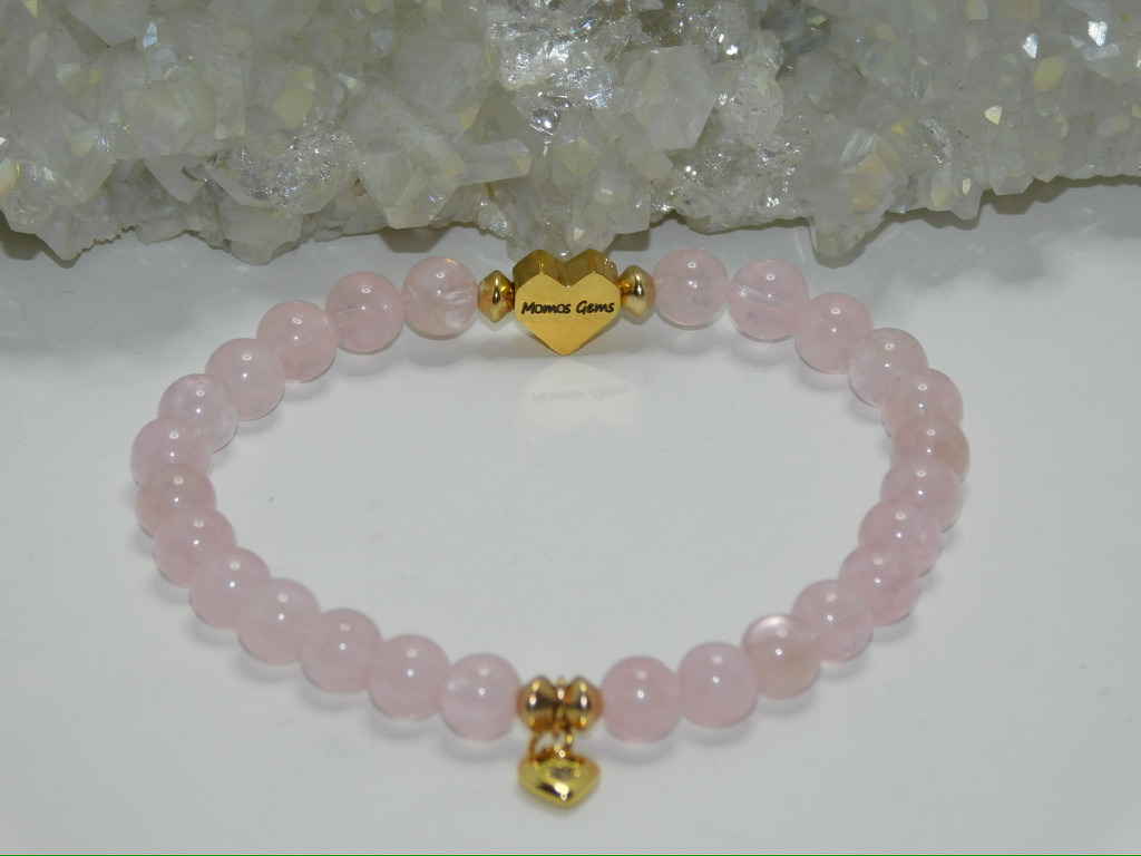 Morganite (Pink Beryl) Ladies Stretchy Bracelet - Image 2