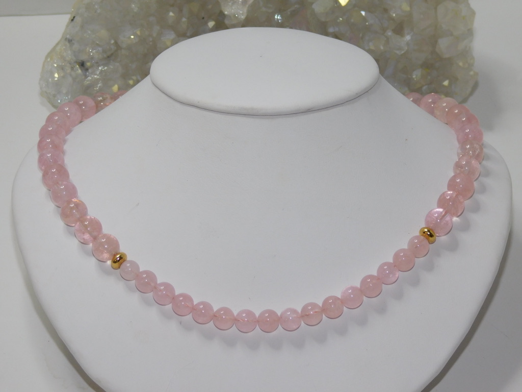 Morganite (Pink Beryl) Ladies Necklace