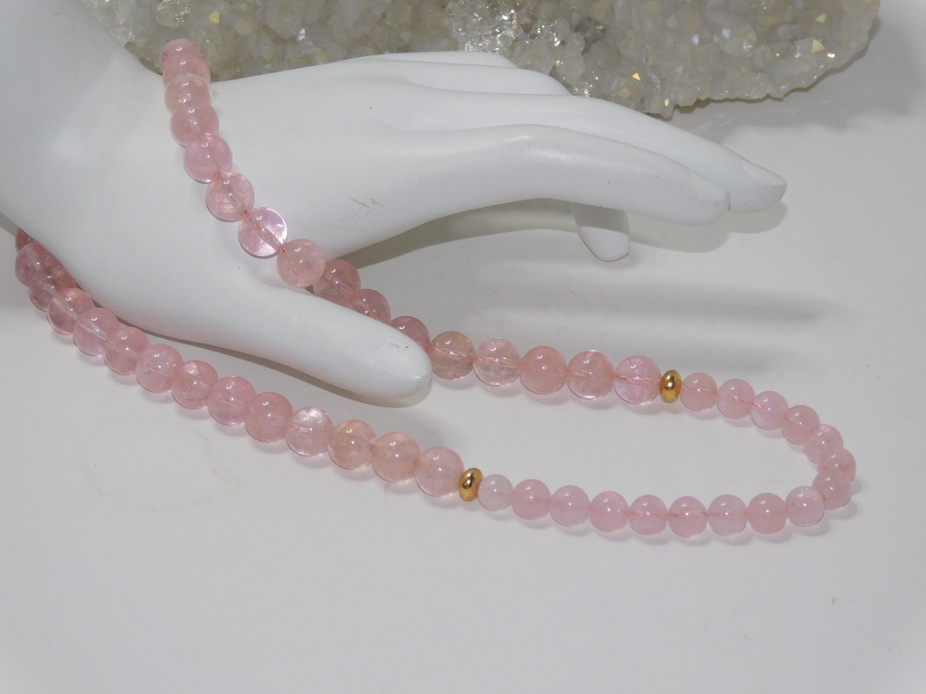Morganite (Pink Beryl) Ladies Necklace - Image 3