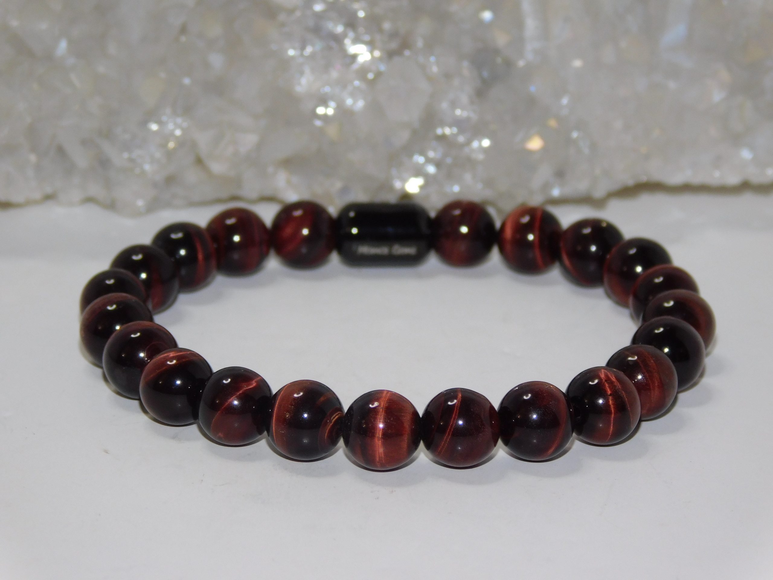 Tiger Eye RED Unisex Stretchy Bracelet - Image 5