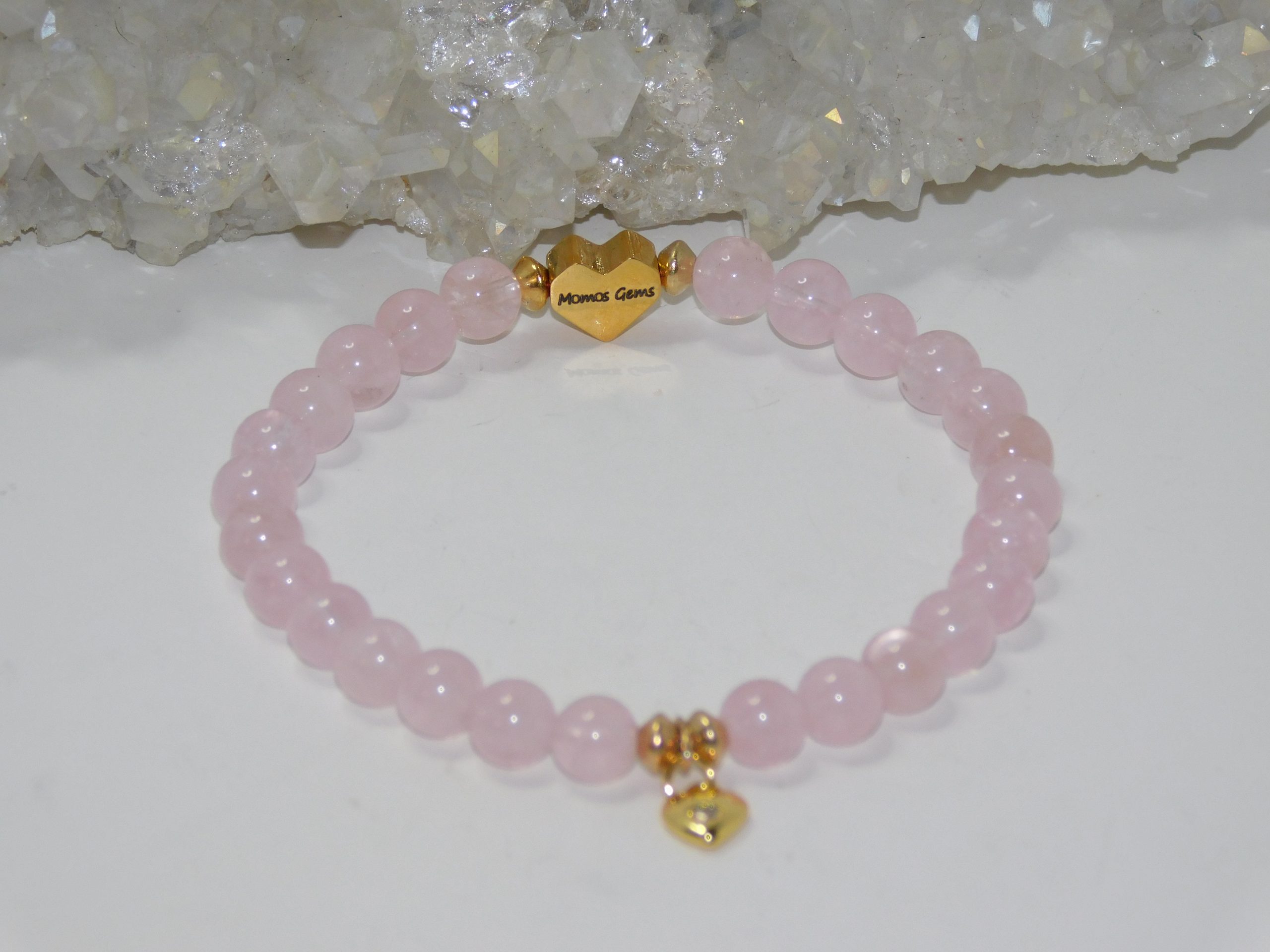 Morganite (Pink Beryl) Ladies Stretchy Bracelet - Image 7