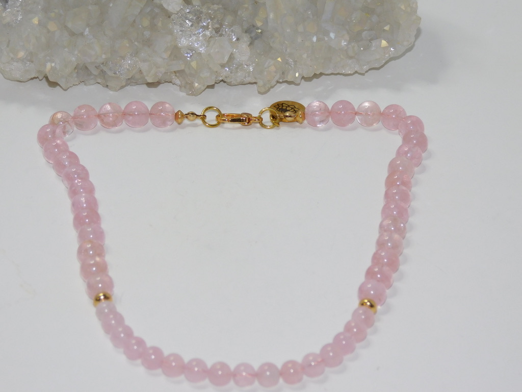 Morganite (Pink Beryl) Ladies Necklace - Image 4