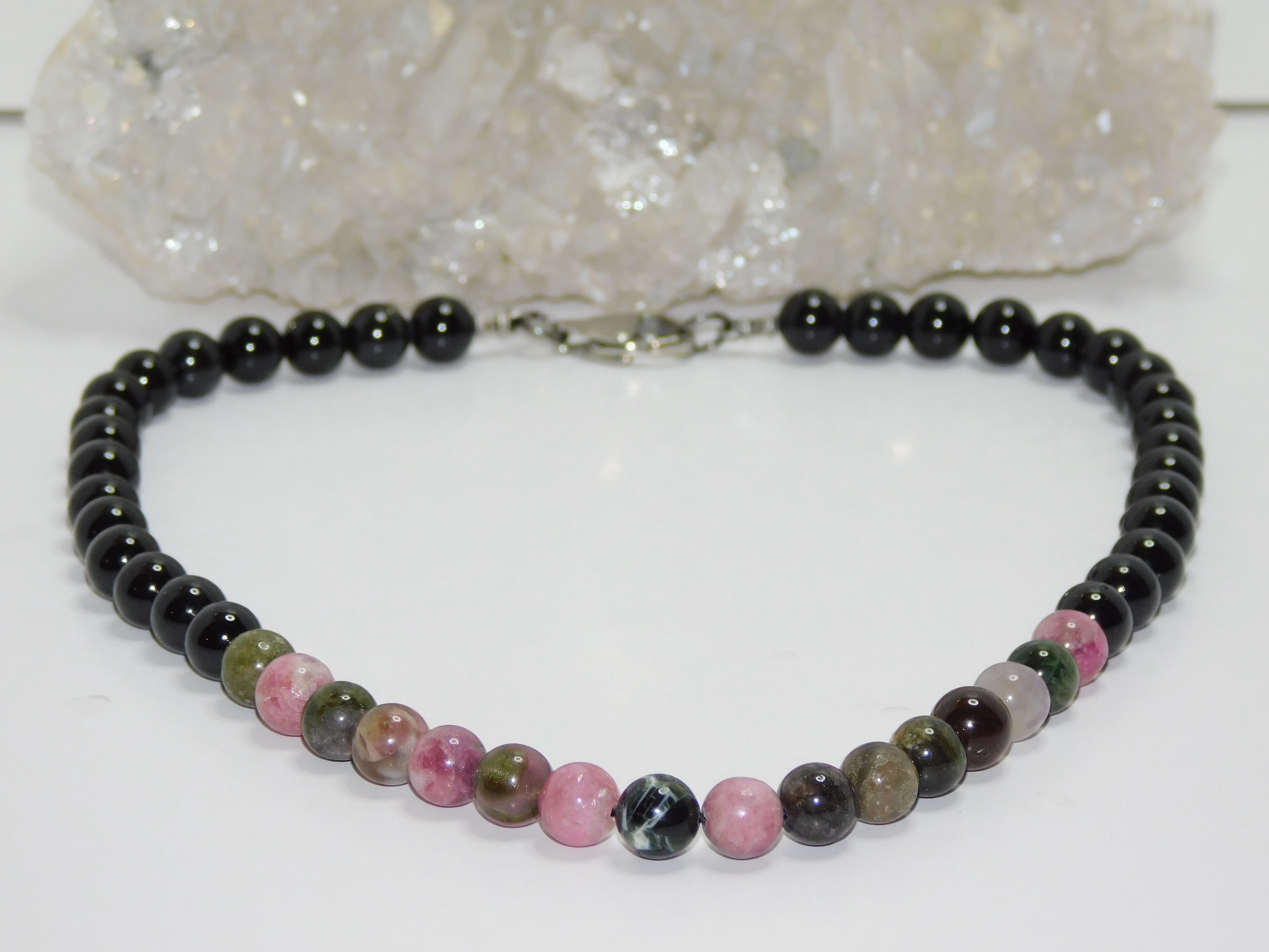 Tourmaline Multicolored & Black Men Necklace - Image 5