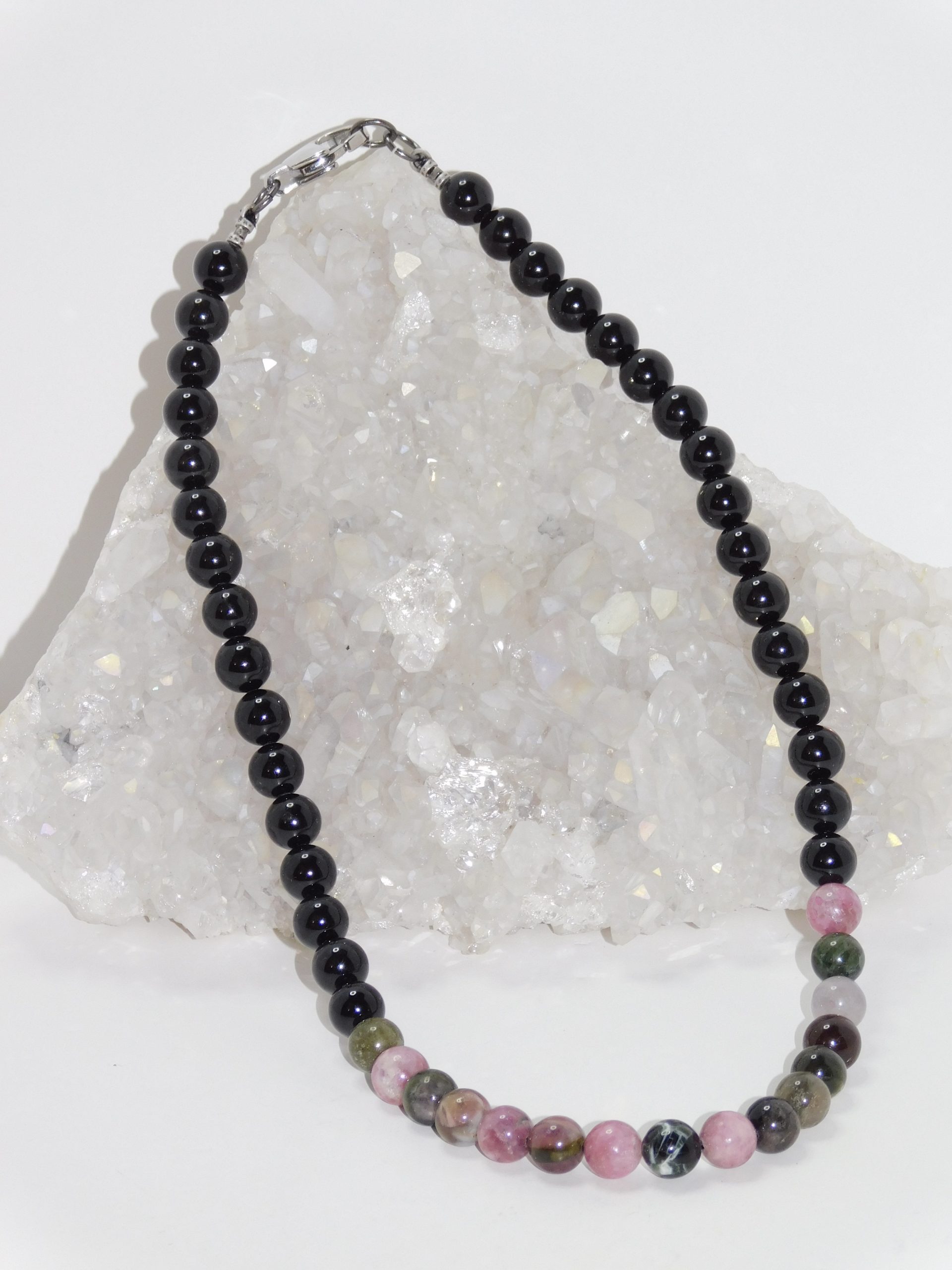Tourmaline Multicolored & Black Men Necklace - Image 2