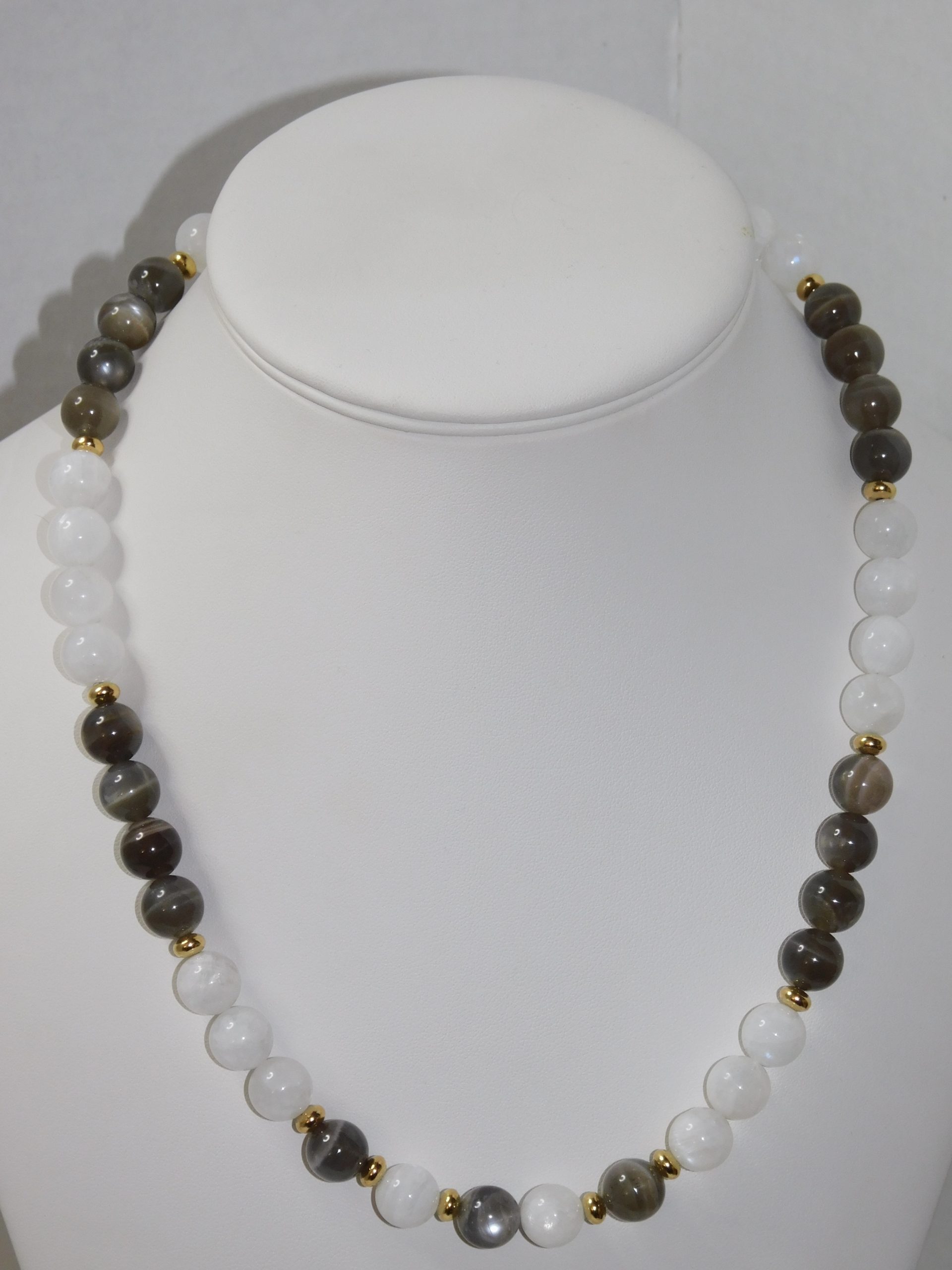 Moonstones Black & Blue Ladies Necklace & Bracelet Set - Image 7
