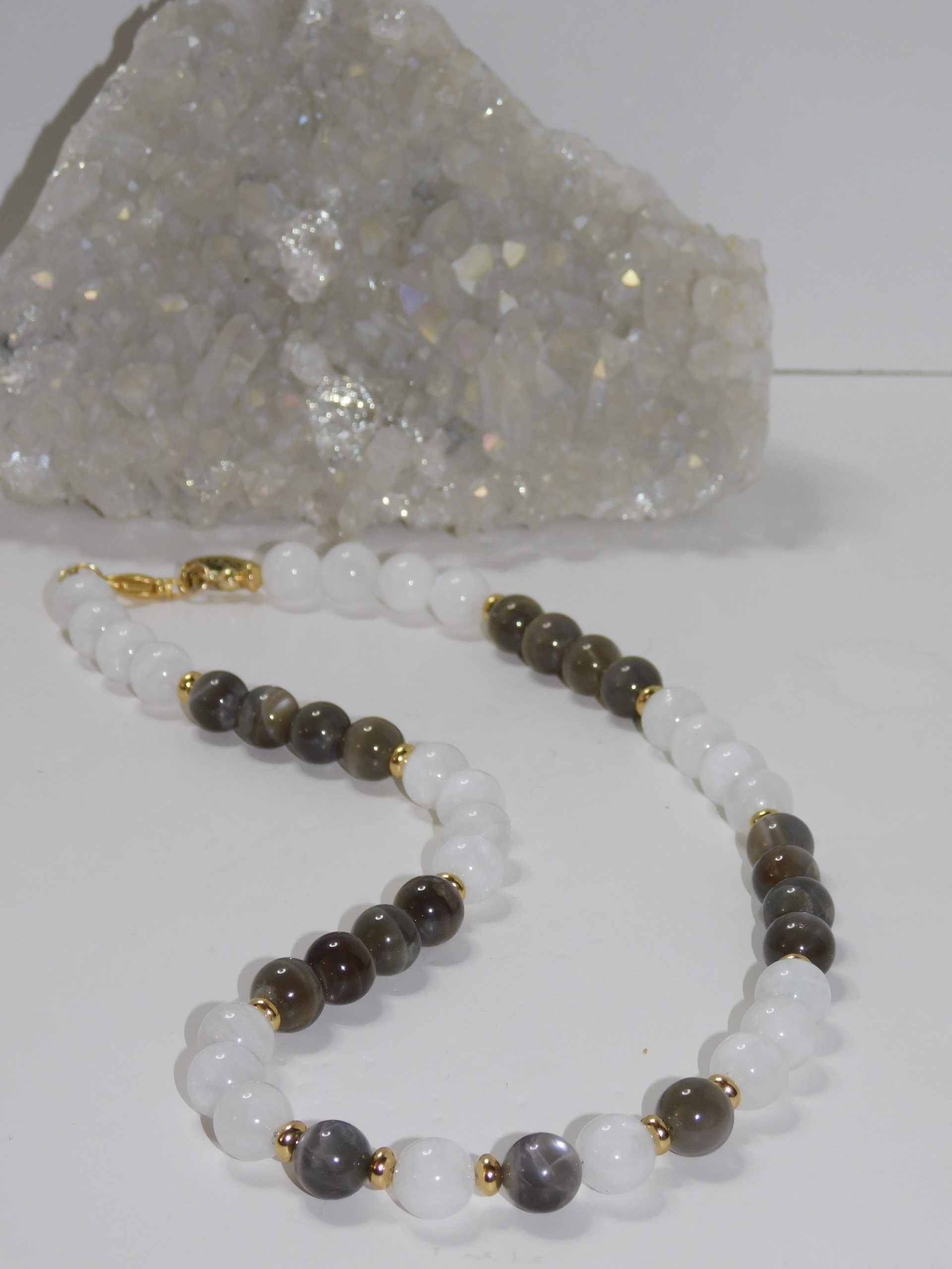 Moonstones Black & Blue Ladies Necklace - Image 2