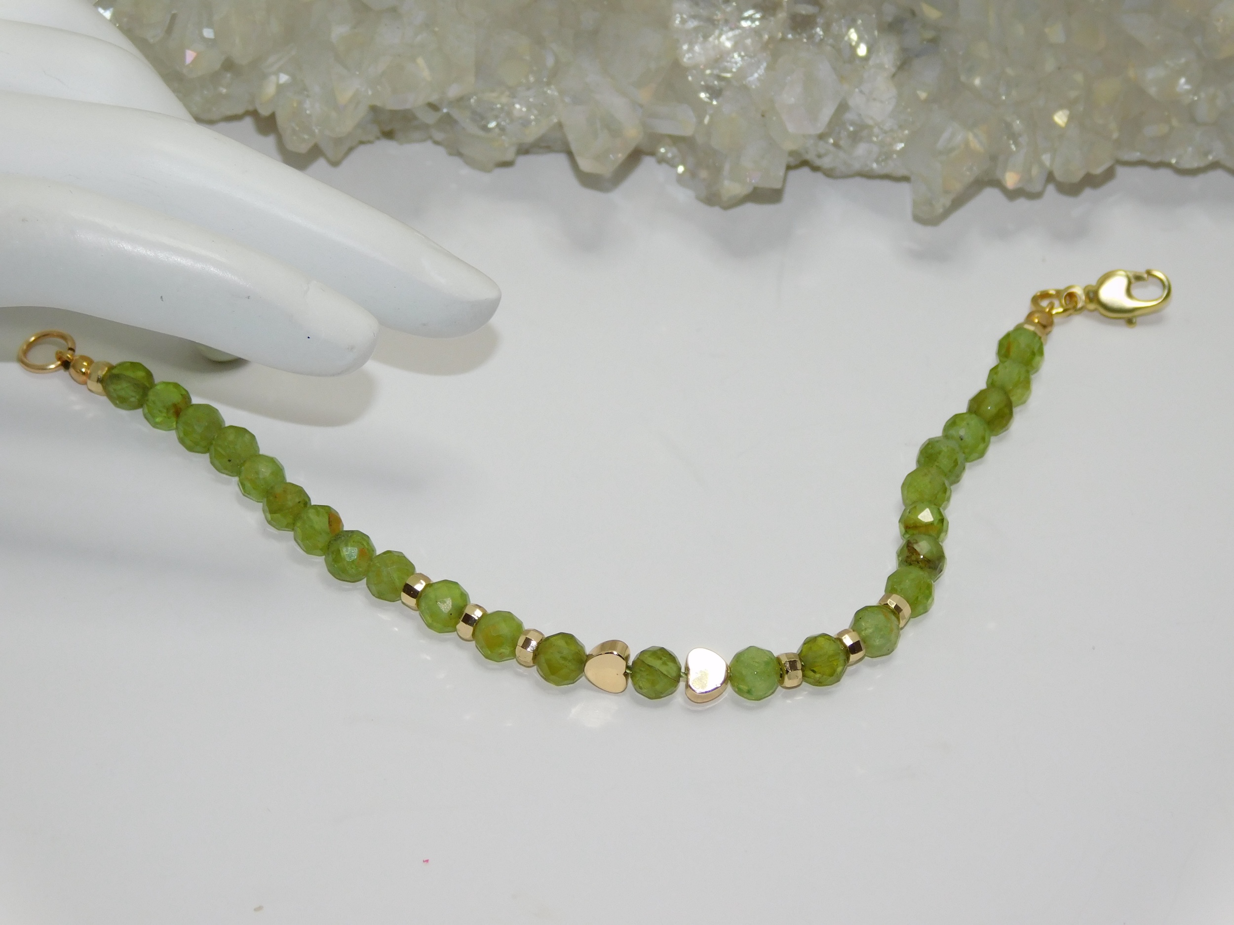 Peridot Ladies Cord Bracelet - Image 3