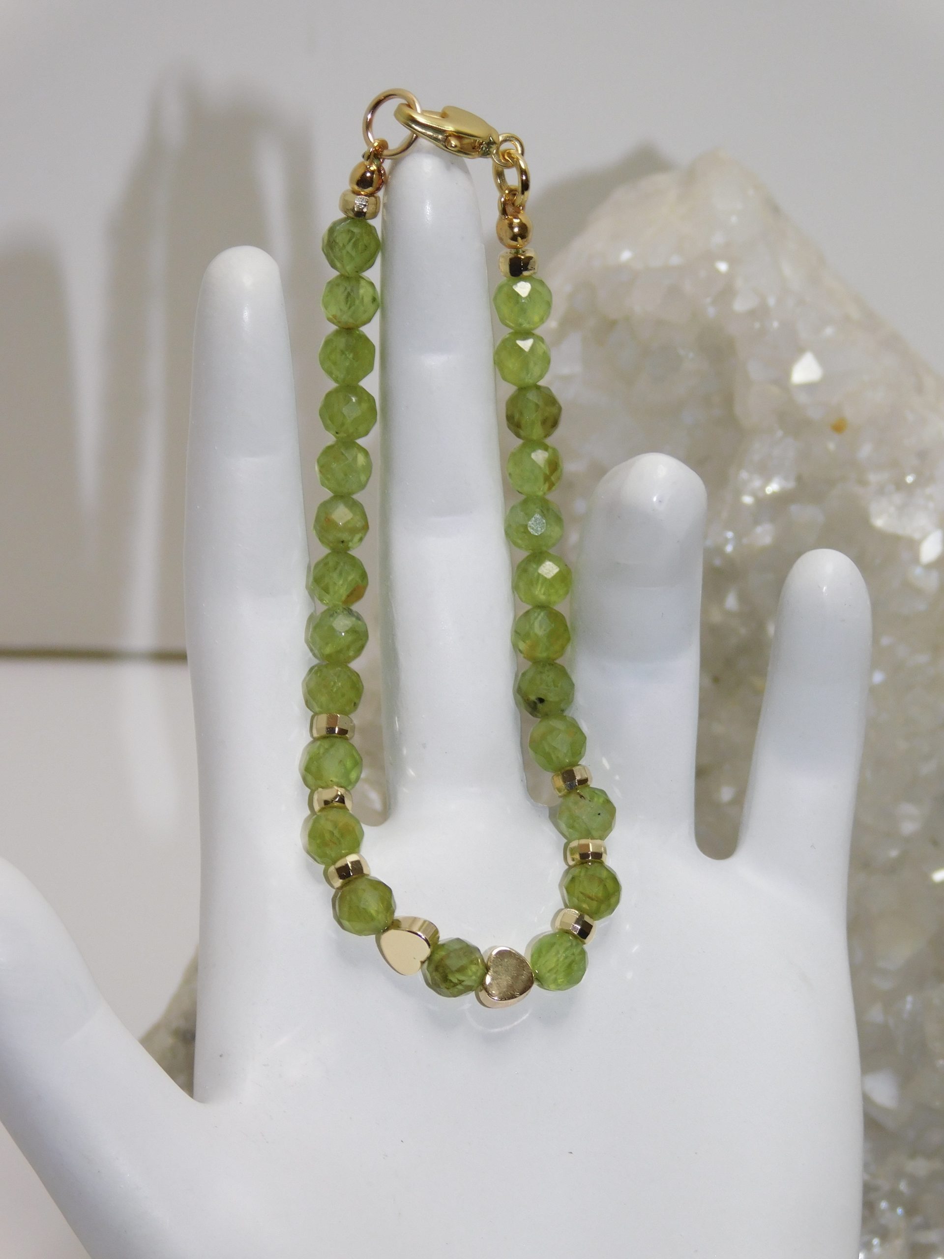 Peridot Ladies Cord Bracelet - Image 2
