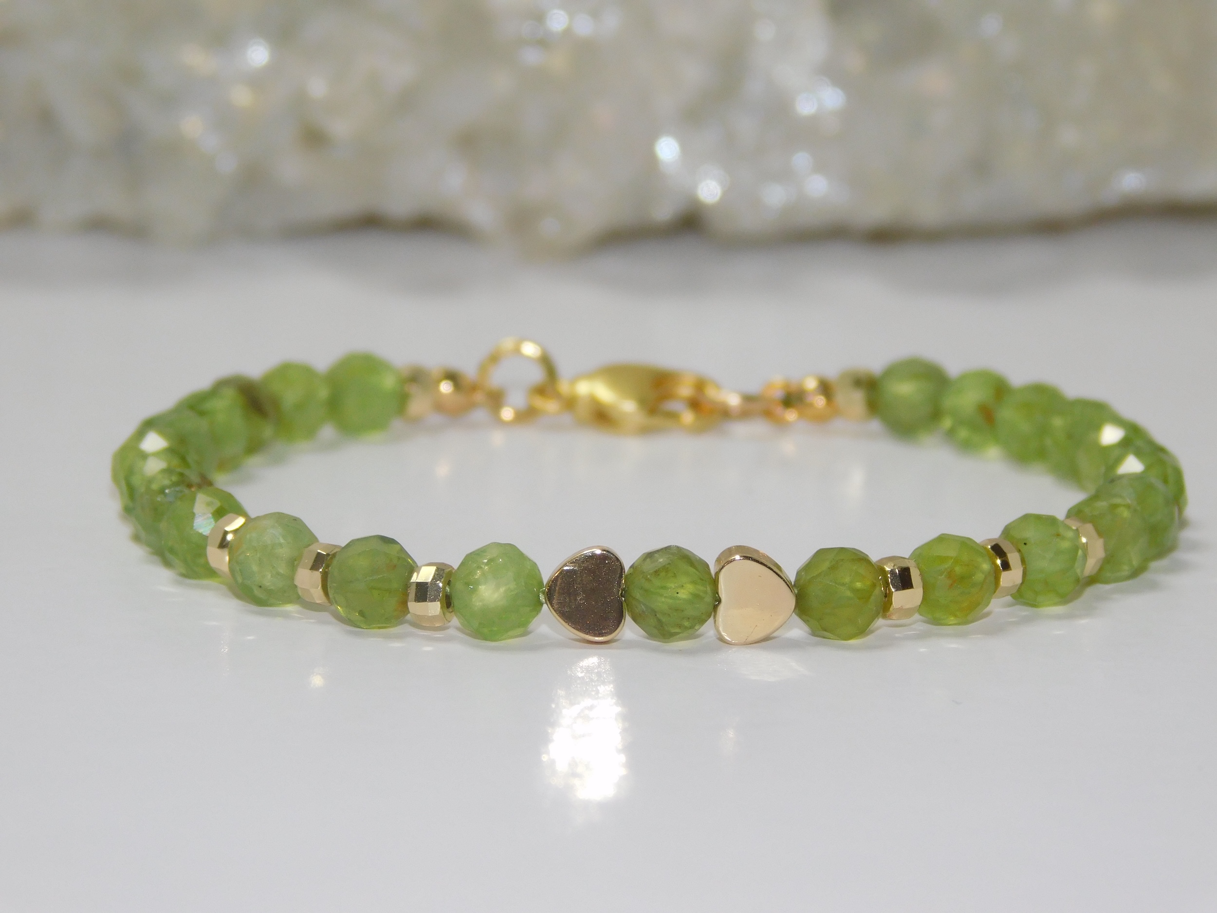 Peridot Ladies Cord Bracelet - Image 4