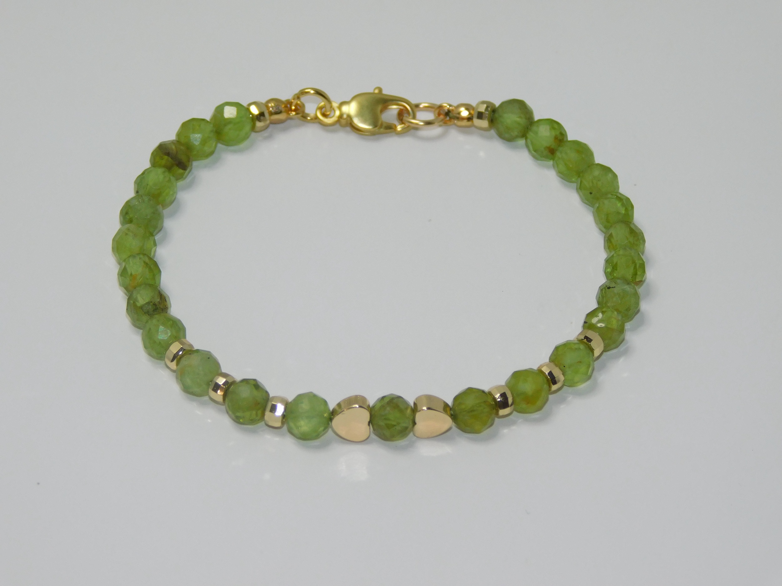 Peridot Ladies Cord Bracelet
