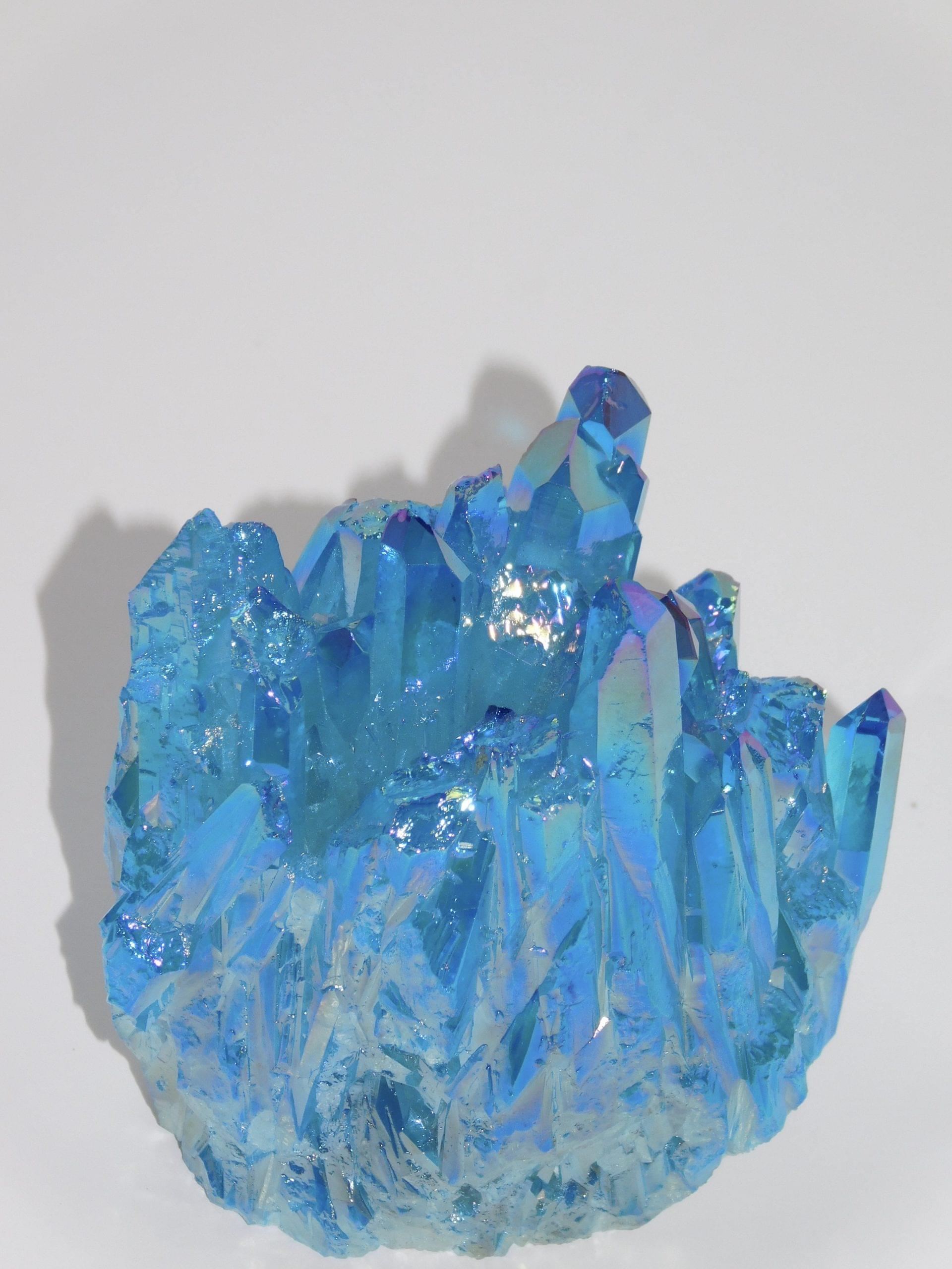 Aqua Aura Quartz Cluster