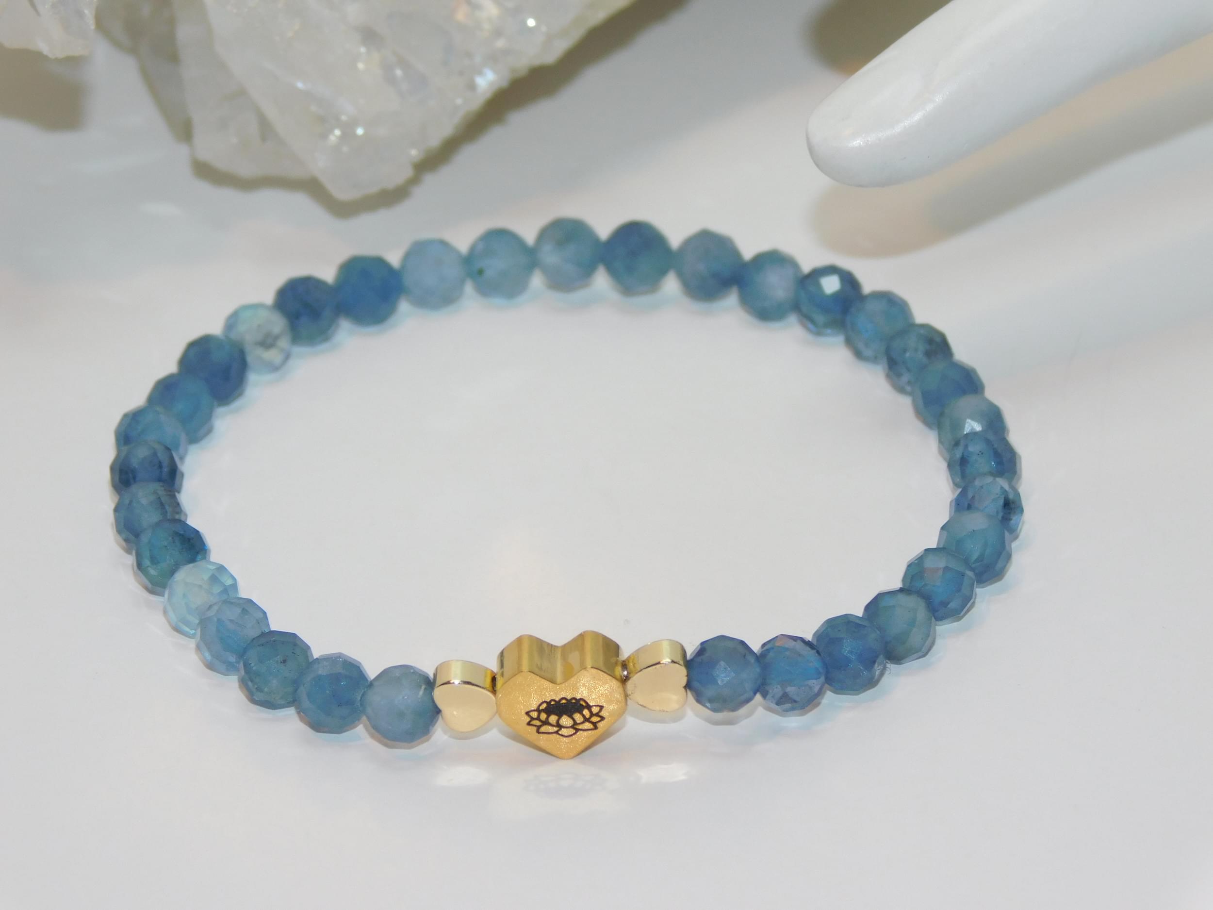 Aquamarine Santa Maria Ladies Stretchy Bracelet